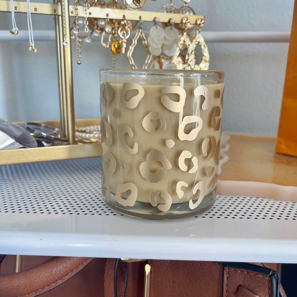 Champagne Leopard Print Clear Mug - Picture 5 of 10